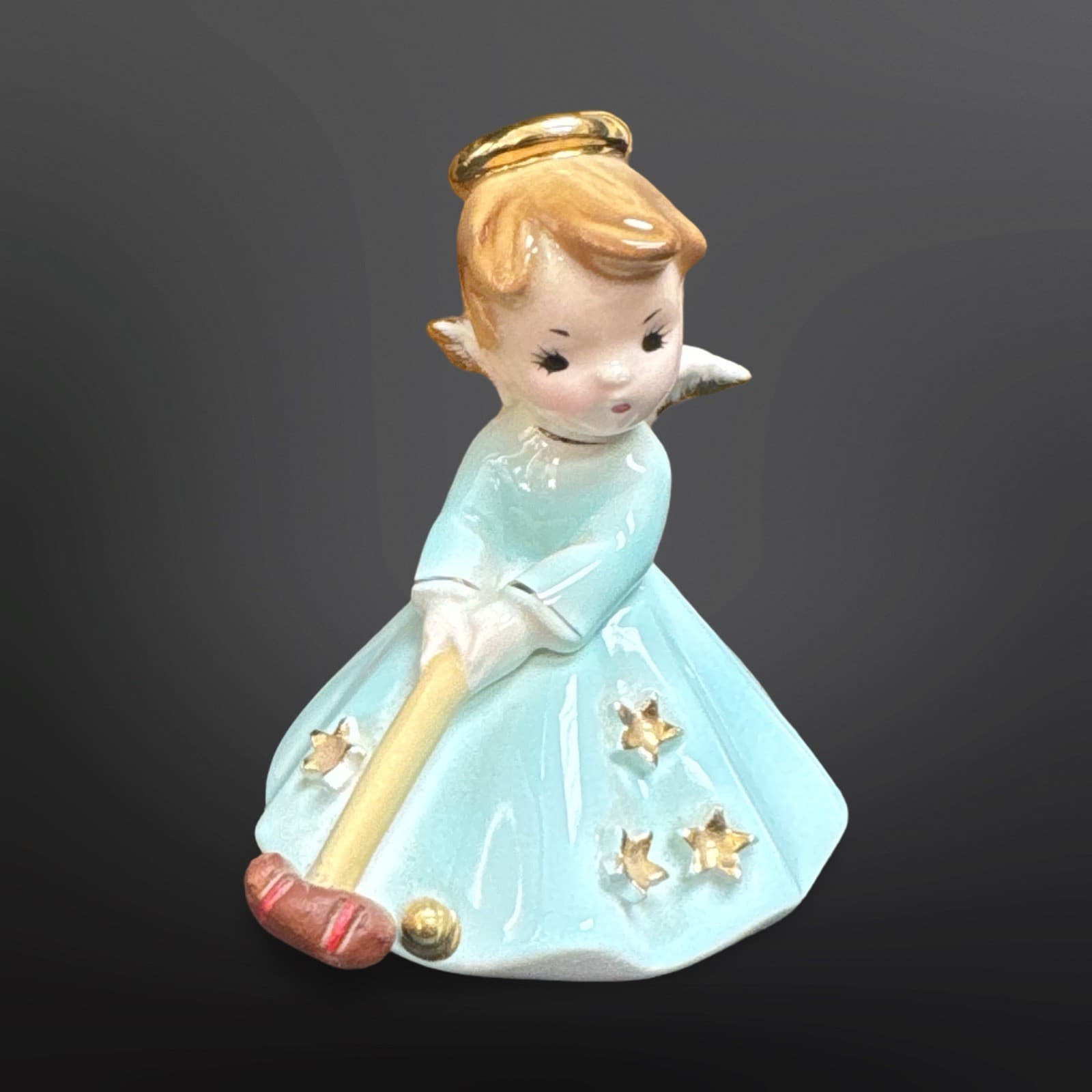 Rare Josef Originals Little Sports Angel Croquet Figurine