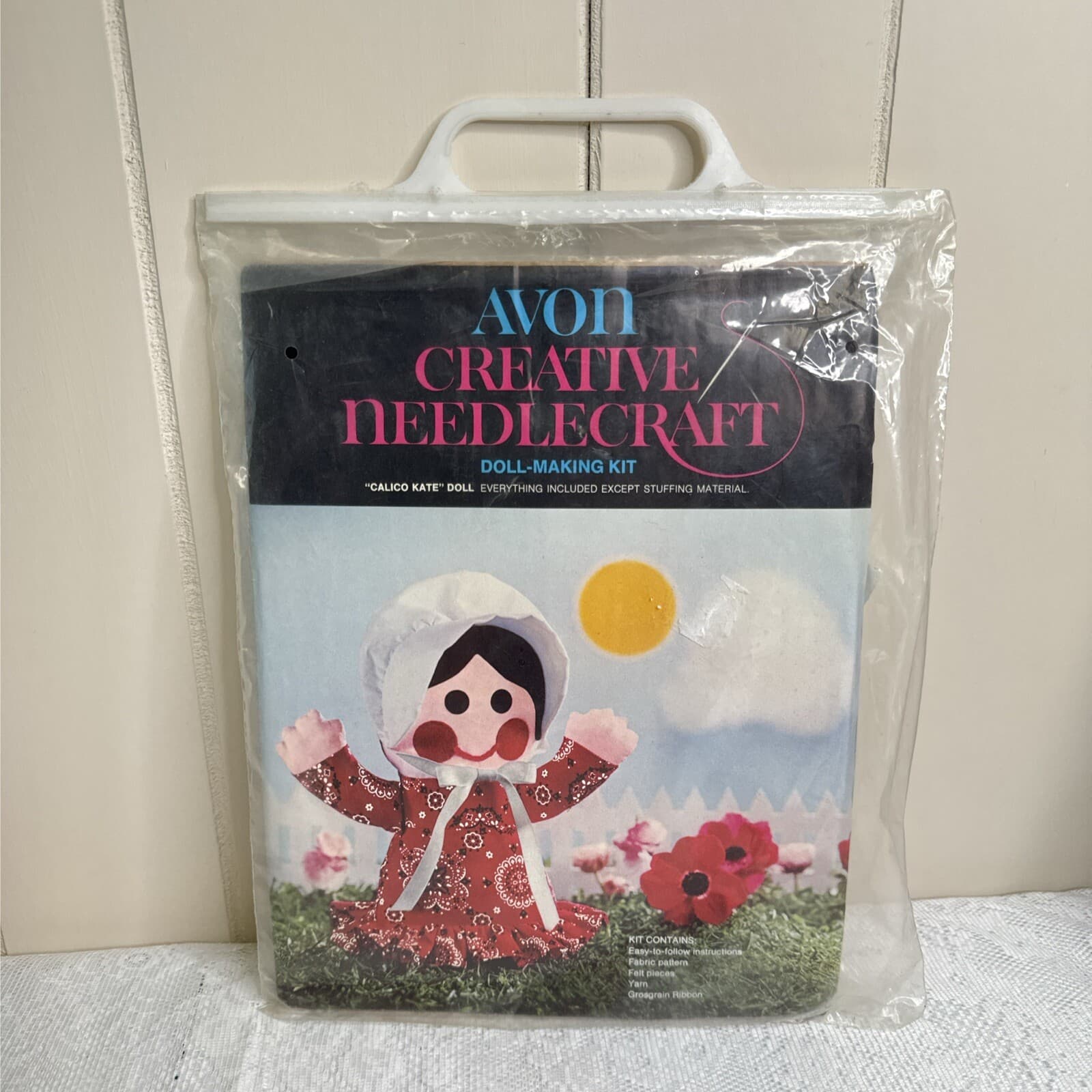 Avon Calico Kate Doll Making Kit 1973 Vintage Creative Needlecraft New - Vintage