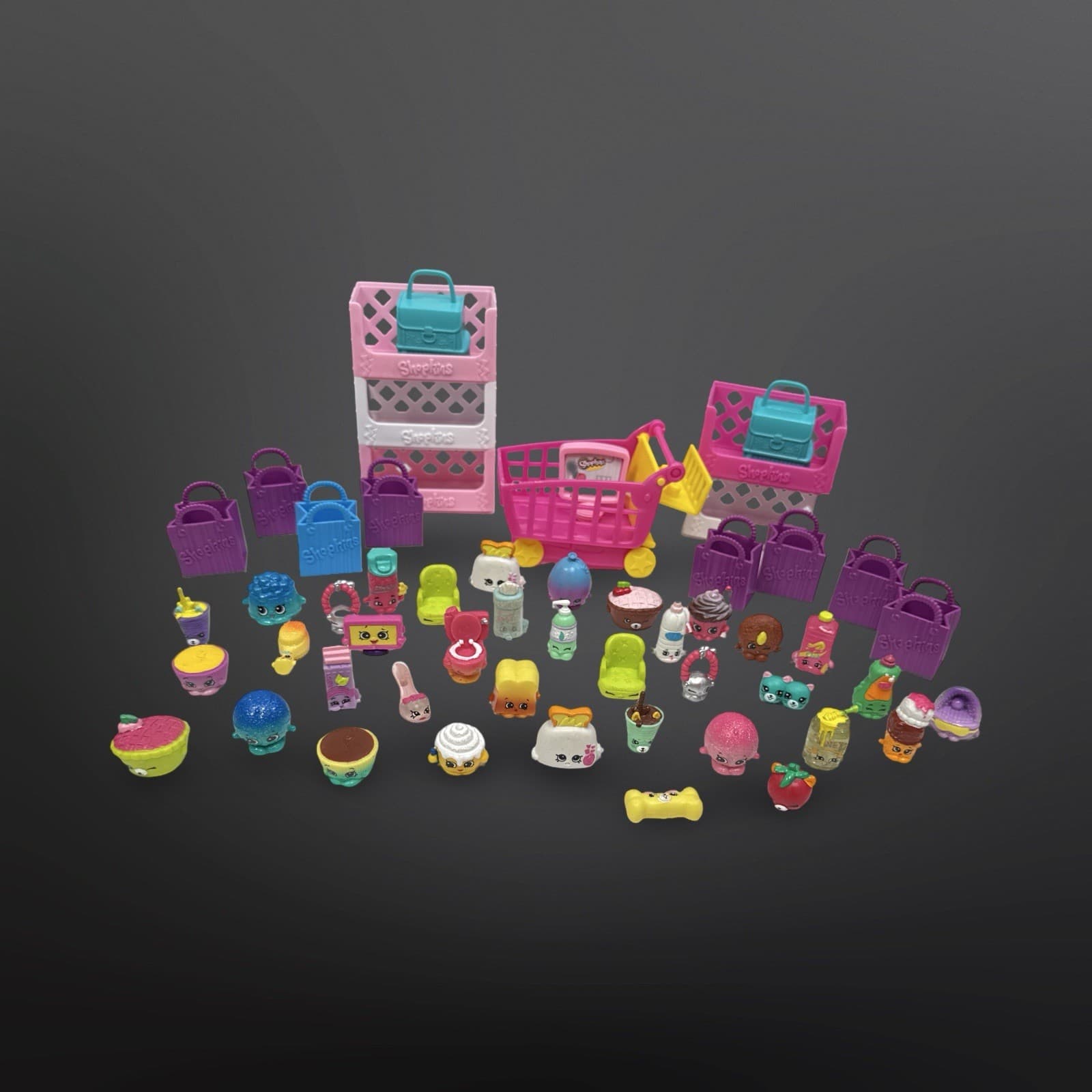 Shopkins Lot of 37 Collectible Figures & Accessories Mixed Seasons Moose Toys