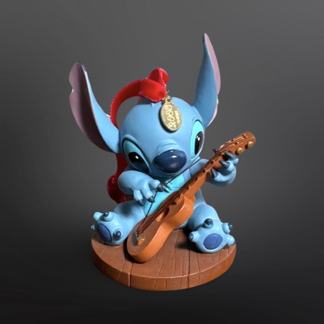 Disney Store Lilo and Stitch 2008 Sketchbook Ornament Ukulele Rare HTF