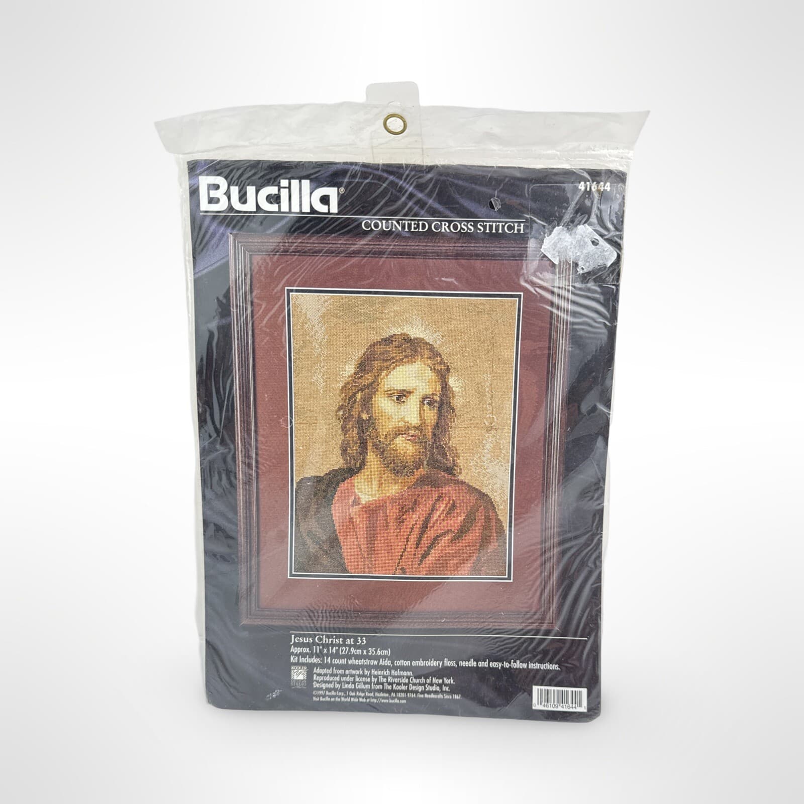 1997 BUCILLA Counted Cross Stitch Kit "Jesus Christ at 33" #41644 NEW SEALED