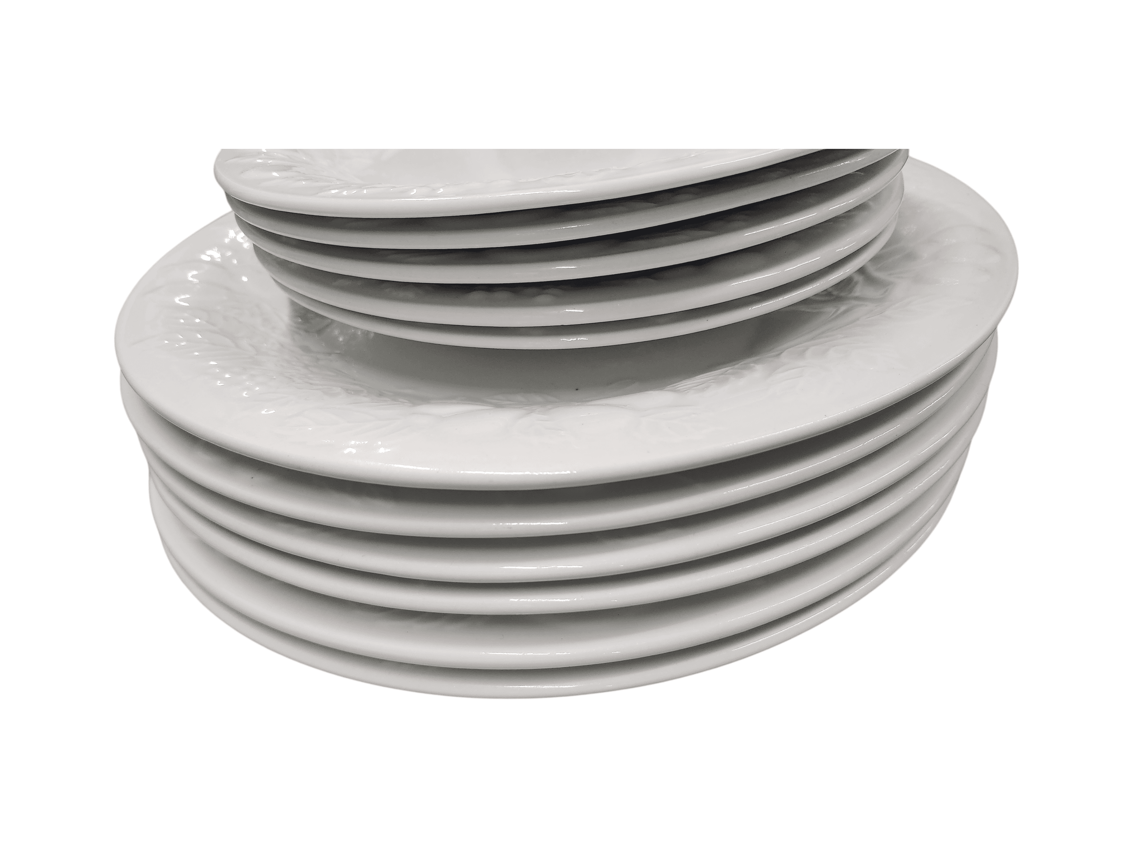 Gibson China Plate Set 11 Pcs Fruit Vegetable Pattern - Image 1