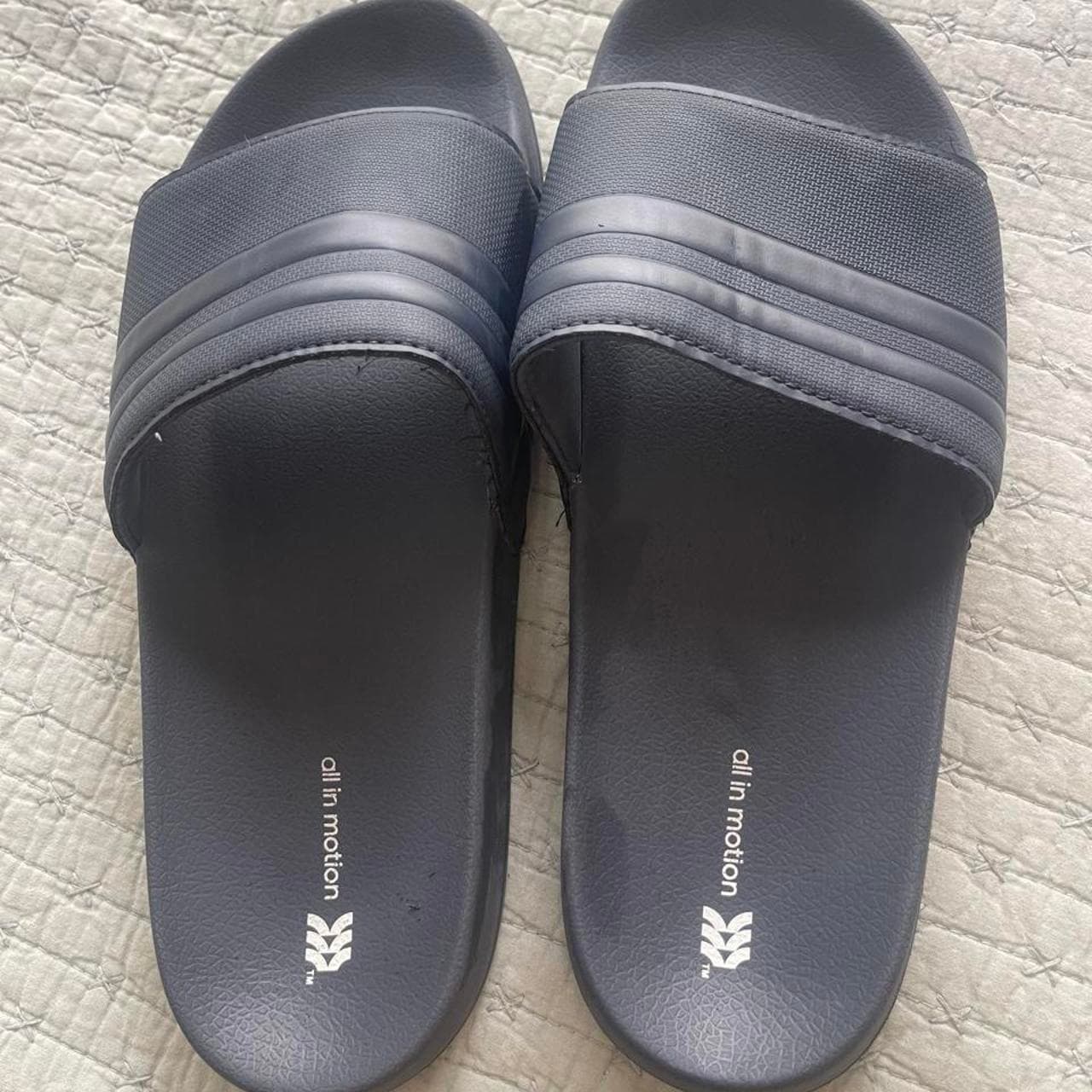 All In Motion youth navy blue slides #slides #comfort