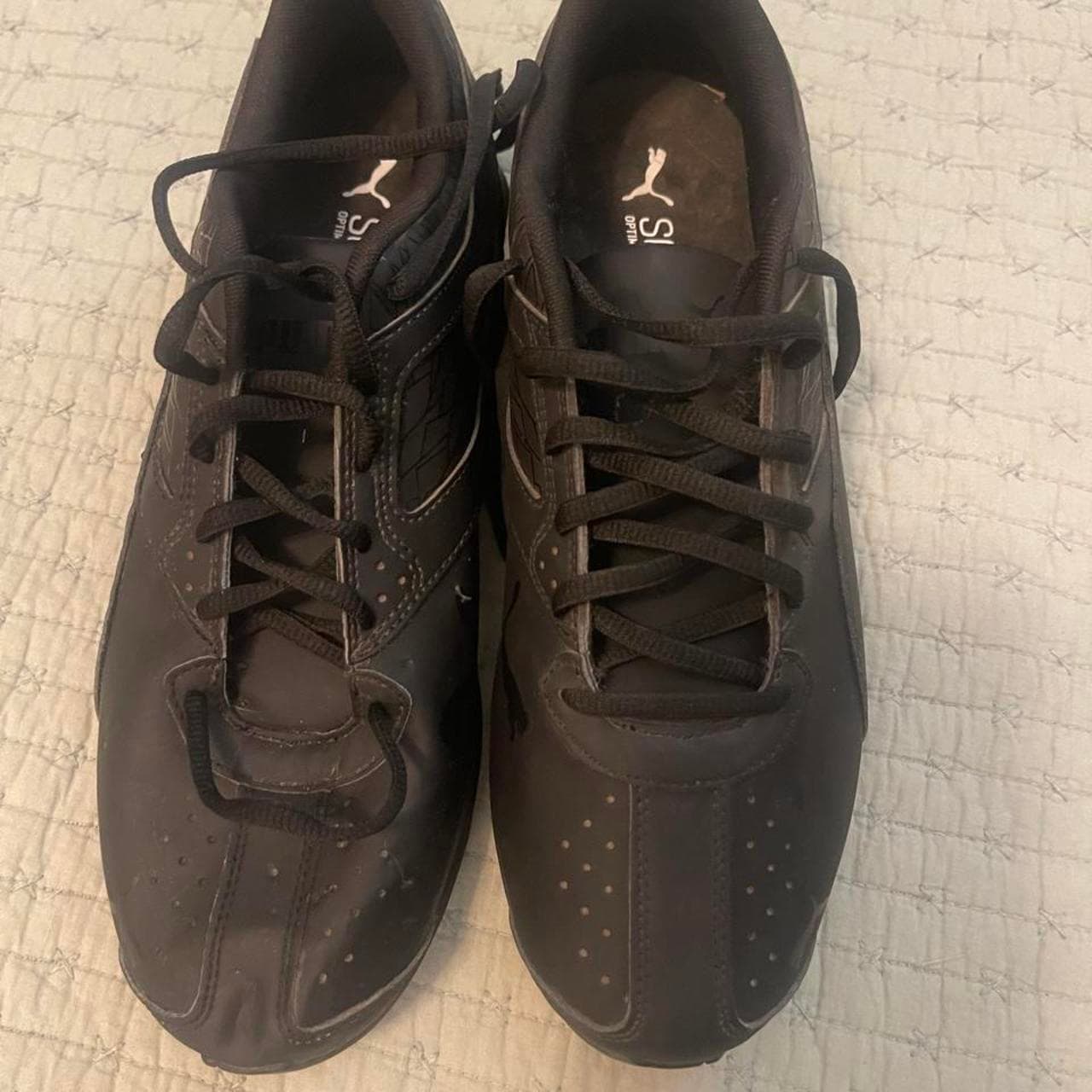 Black Puma sneakers with perforations #puma #athletic