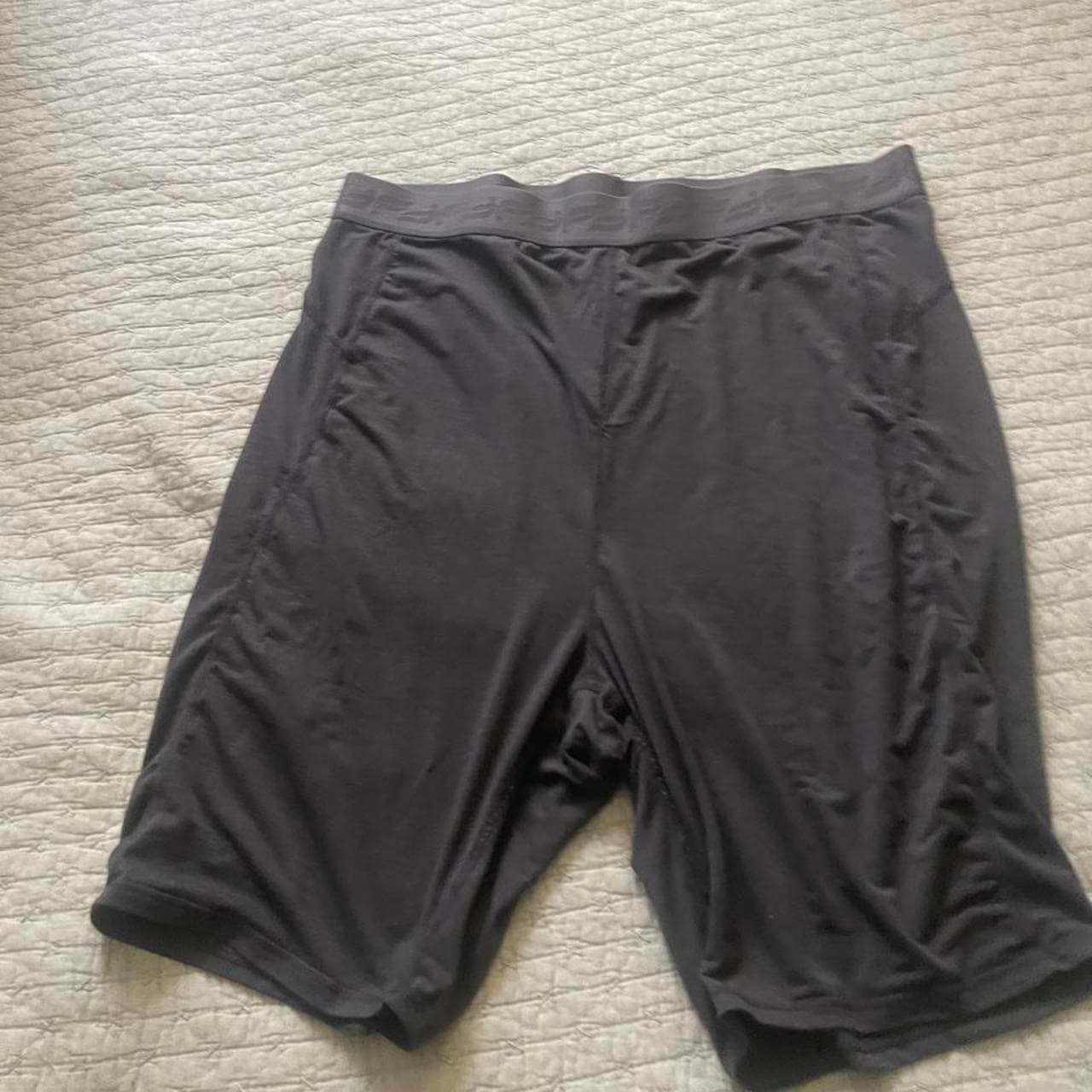 Fabletics dark gray biker shorts #biker #racing #running #fabletics #gray