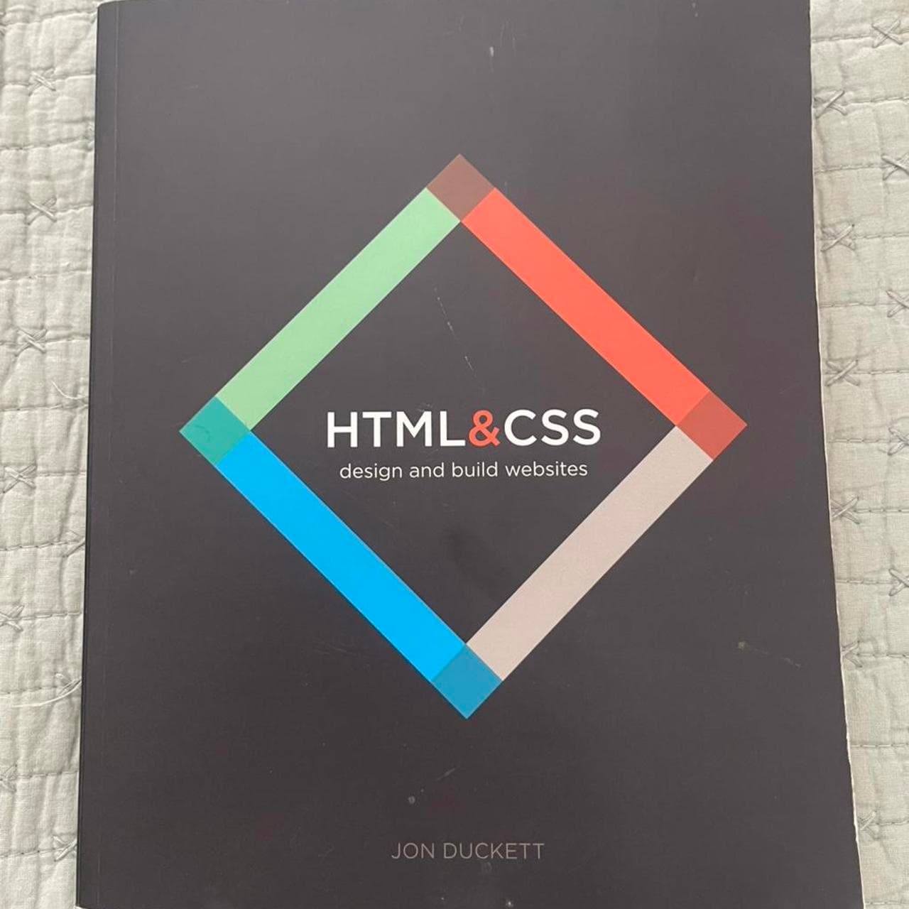 HTML & CSS by Jon Duckett Hardcover Web Design Book