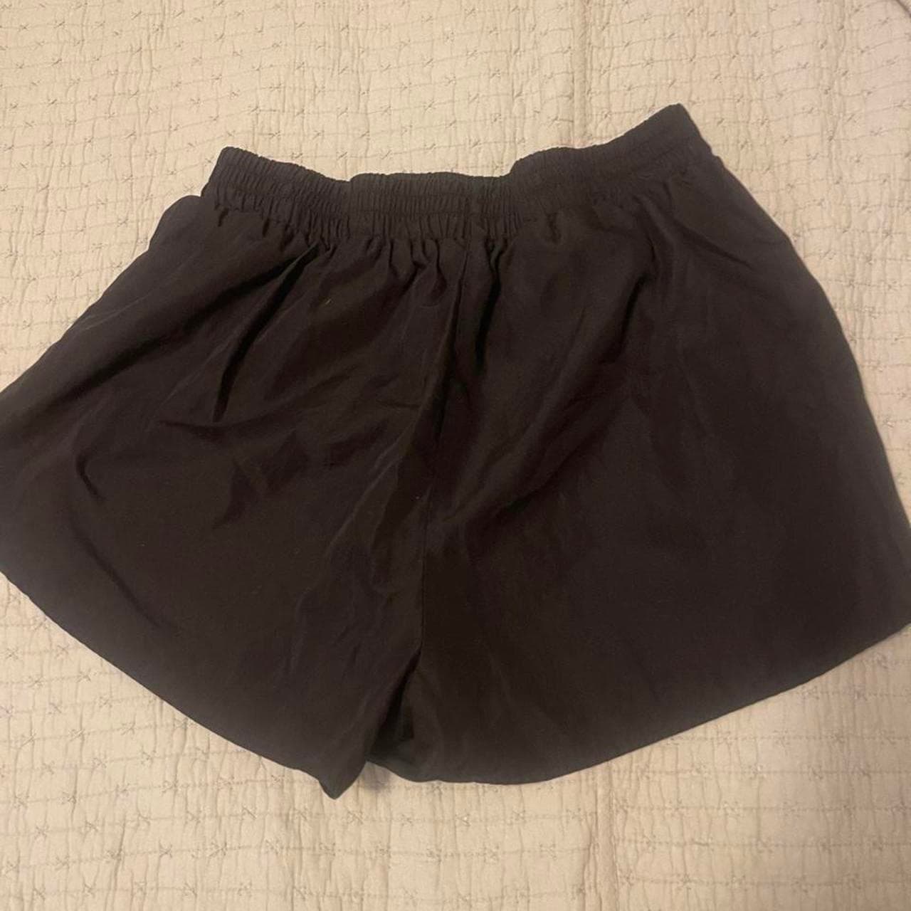 Costco Black Linen Elastic Waist Shorts
