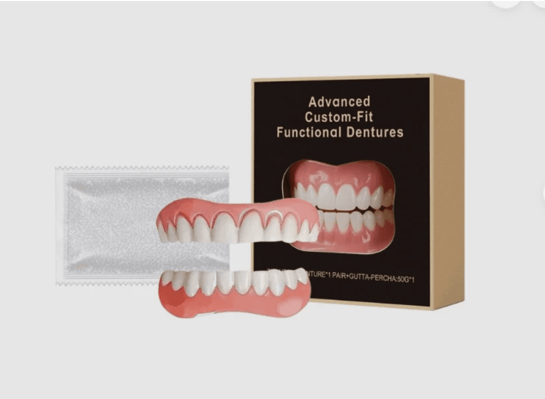 Advanced Custom-Fit Functional Instant Natural Dentures Denture Set (P15K)