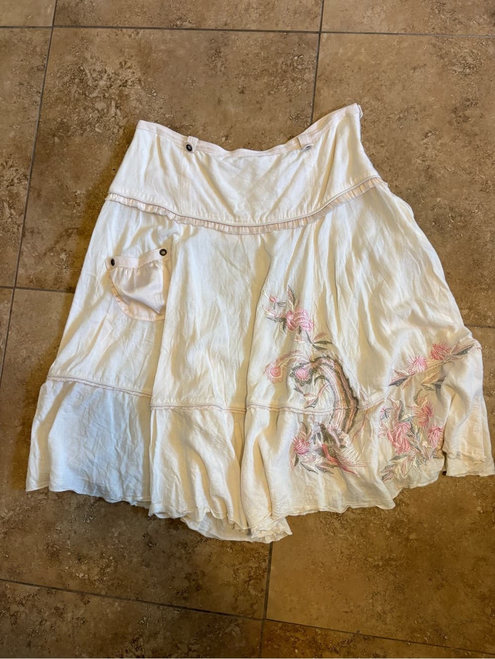 Kimchi Blue Embroidered A-Line Women’s Skirt