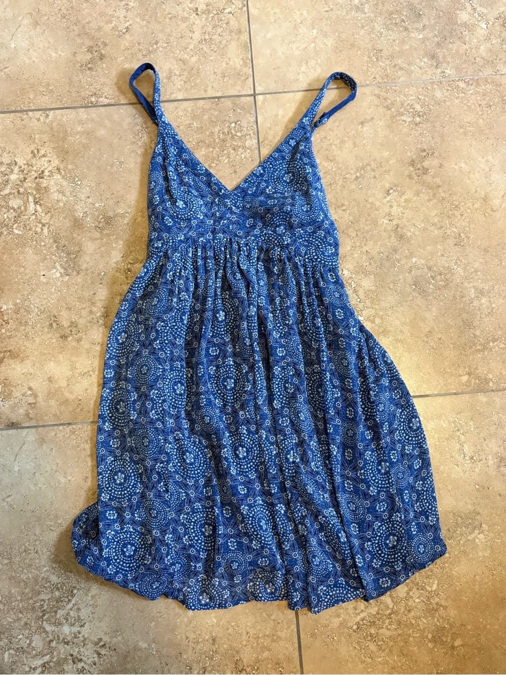 Hollister Printed Spaghetti Strap Sundress