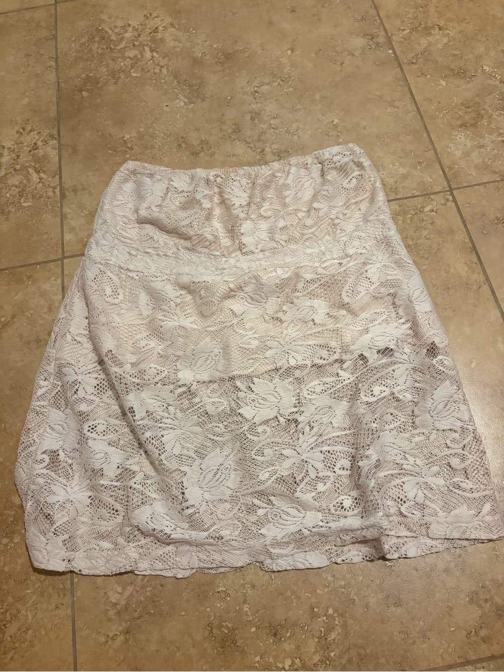 Dorothy Perkins White Lace tube top