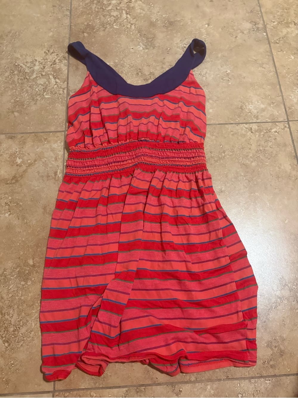 Striped Red and Navy Tank top/dress