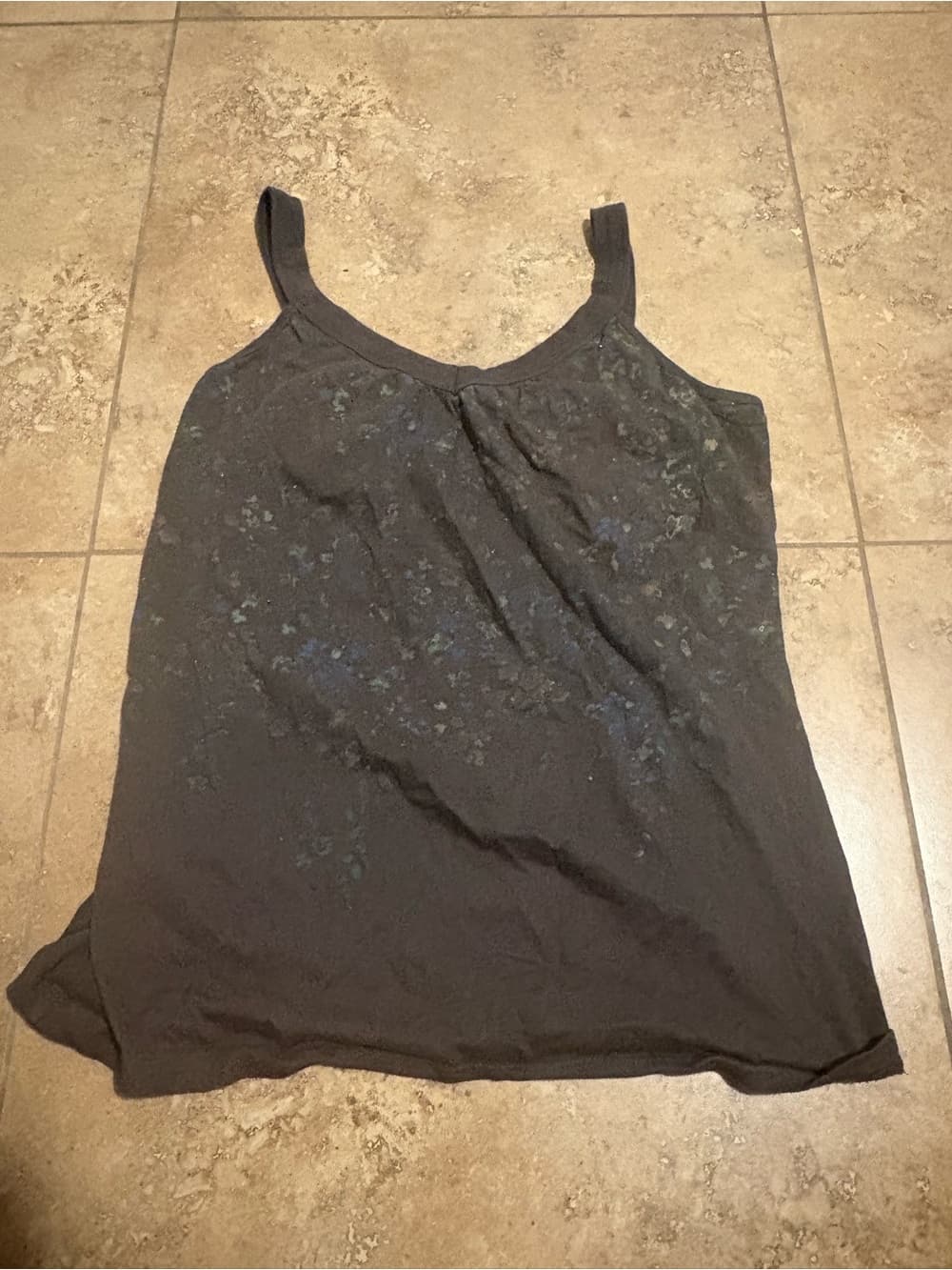 Sonoma Black Floral-Print Tank Top