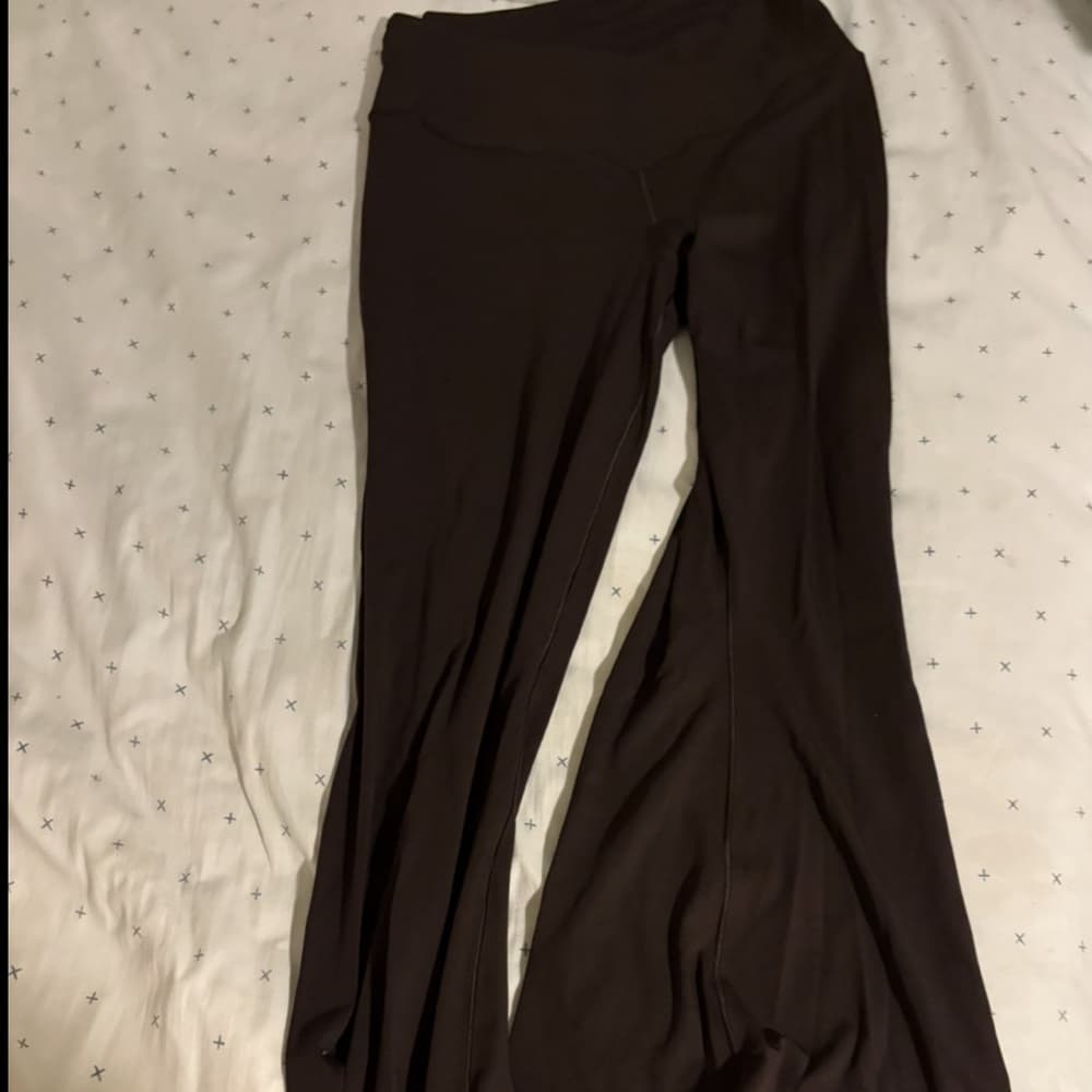 Aerie Brown Crossover Leggings