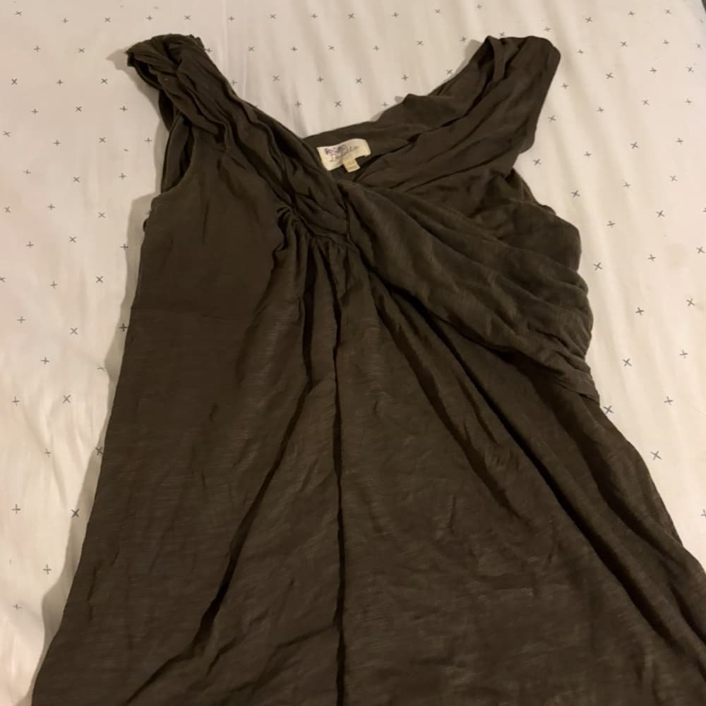 Vintage Olive Green Women's Top