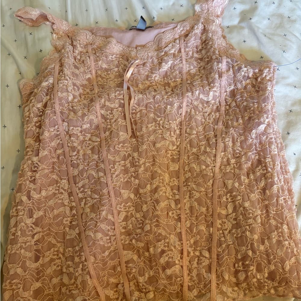 Apt. 9 Soft Pink Lace Top