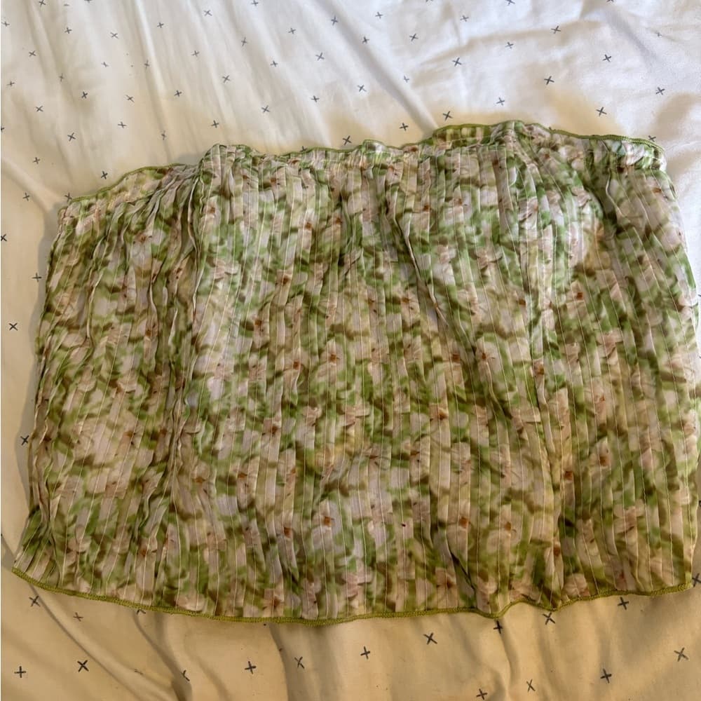 Princess Polly Green wired tube top