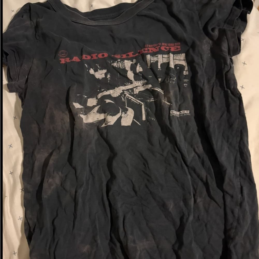 Radio Silence Bleached Graphic T-Shirt