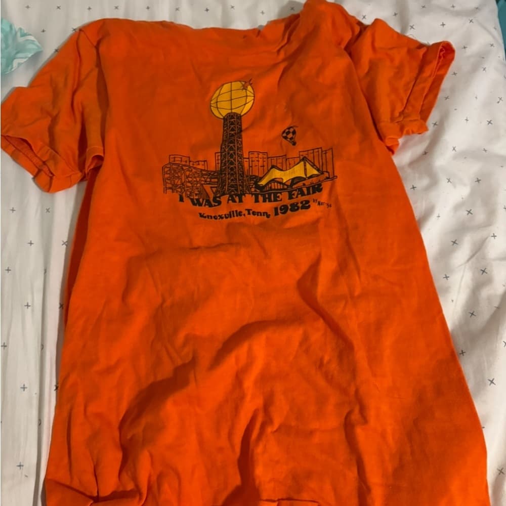 Screen Stars Orange Short Sleeve Tee Vibrant Cotton Crew