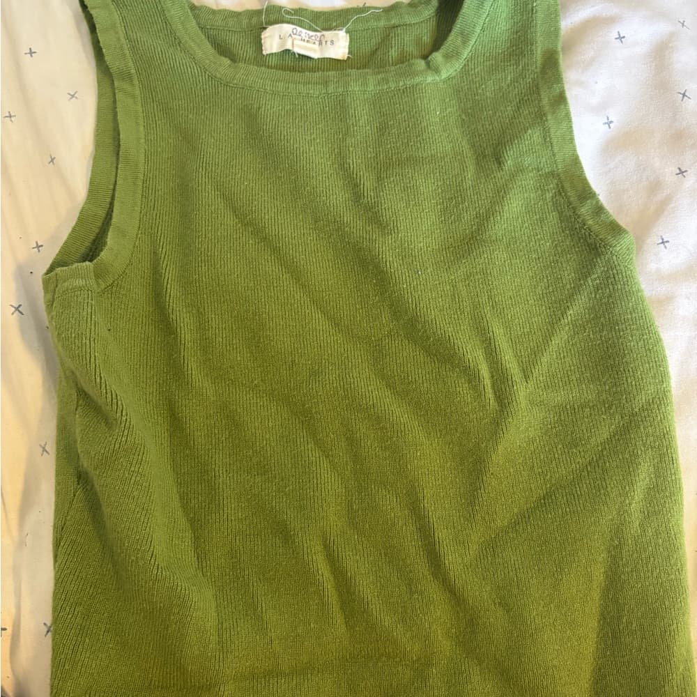 La Hearts Olive Green Knit Top