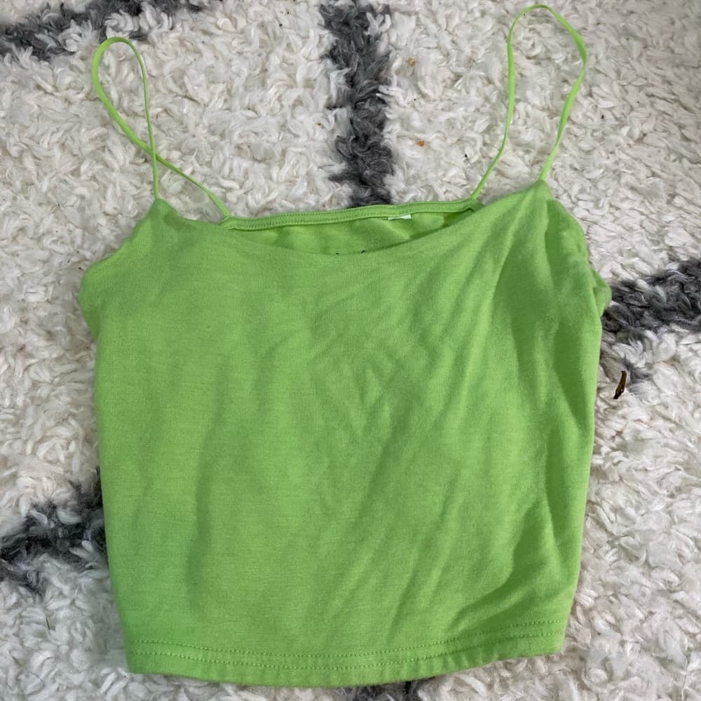 Green tank top