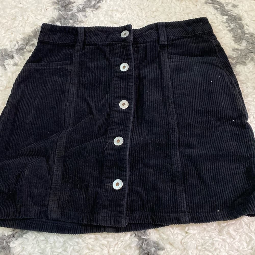 NWT Black denim skirt