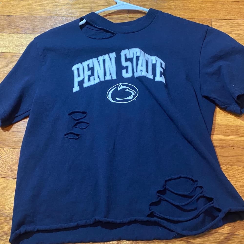 Cute ripped penn state tee