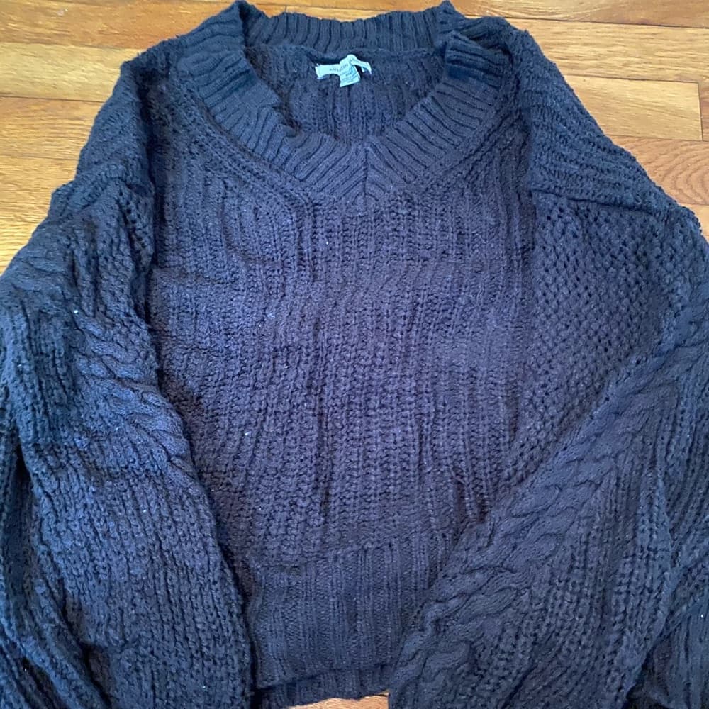 Oversized black sweater