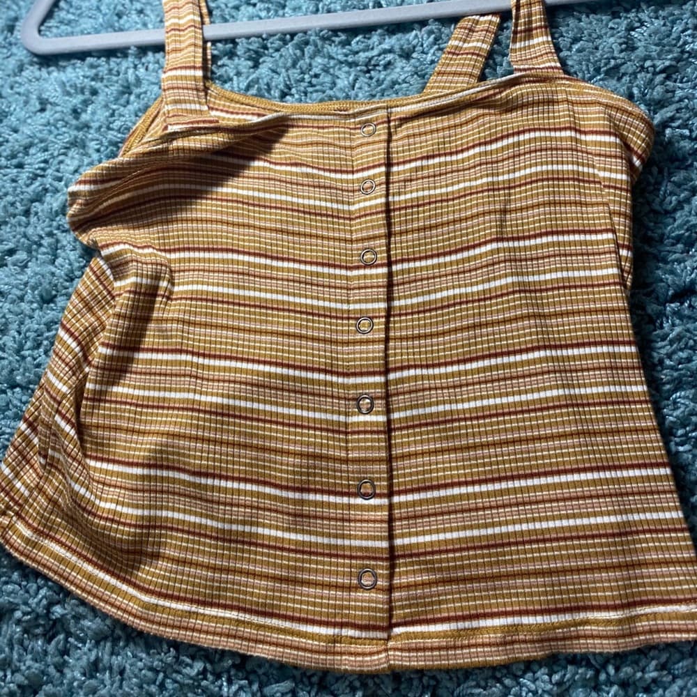 Yellow striped tank