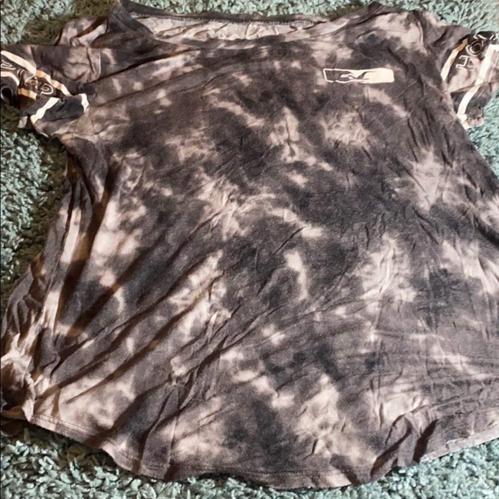 Gray tie dye hollister tee