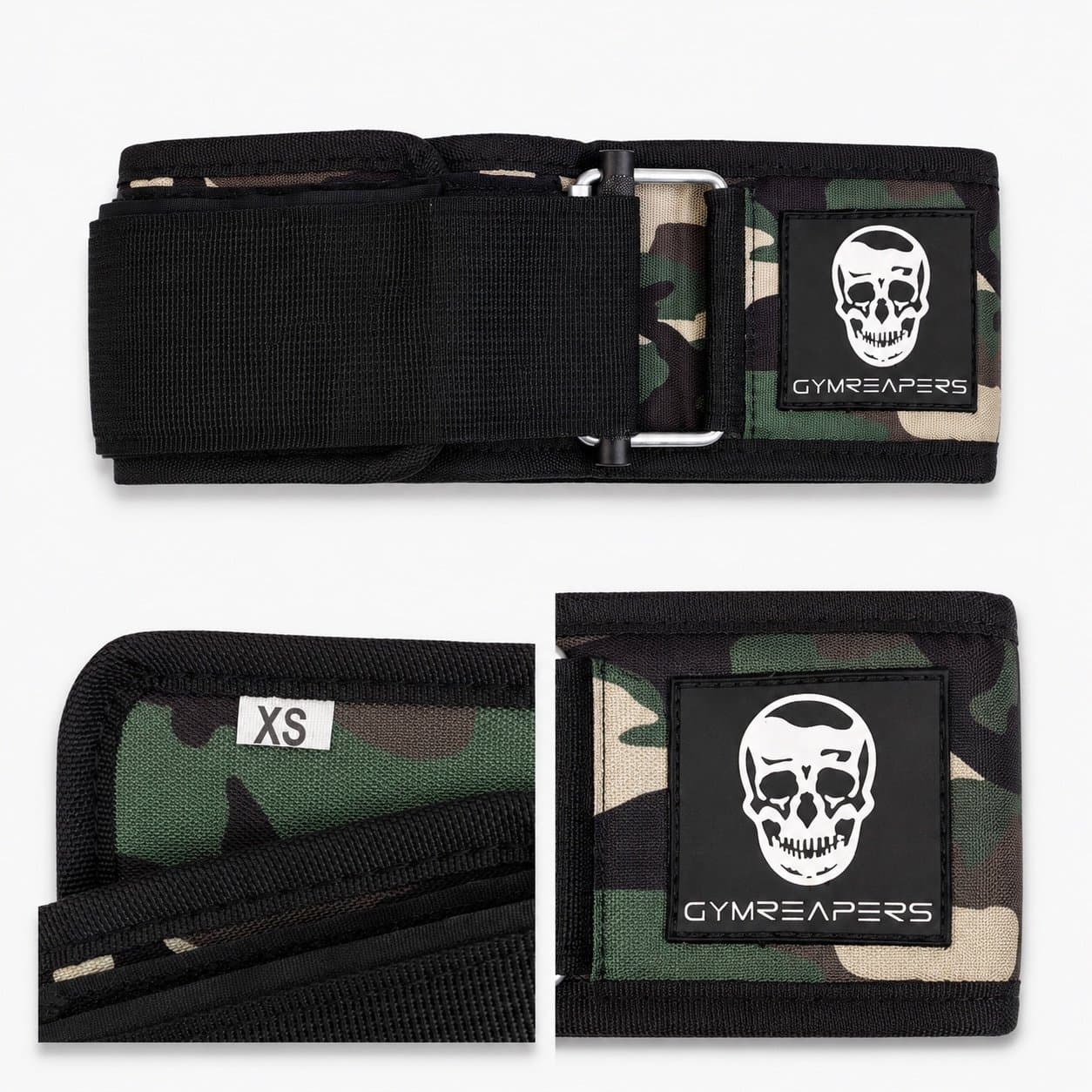 Gymreapers Quick Locking Weightlifting Belt – Woodland Camo XS – NWOT