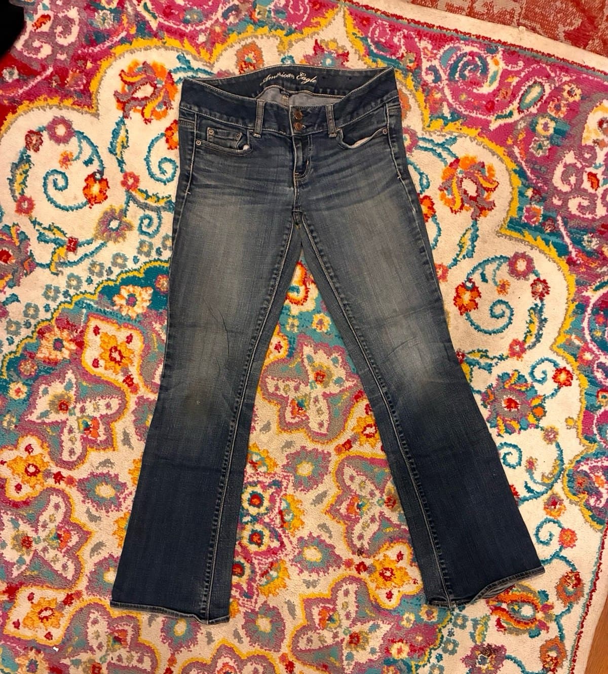 American Eagle Artist Bootcut Jeans Women’s Size 4 Medium Wash Stretch Denim