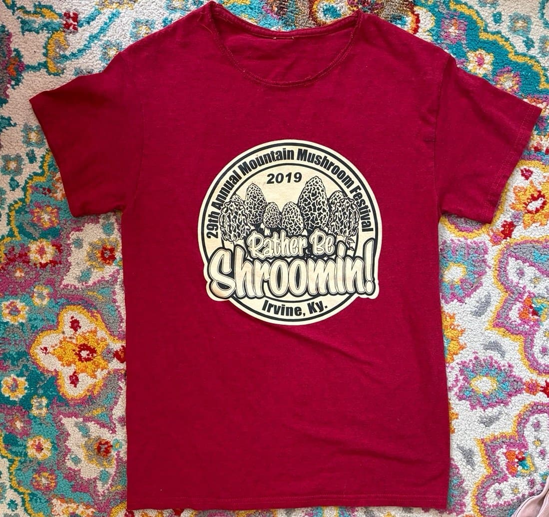 2019 Mountain Mushroom Festival “Rather Be Shroomin’” Graphic T-Shirt | Small