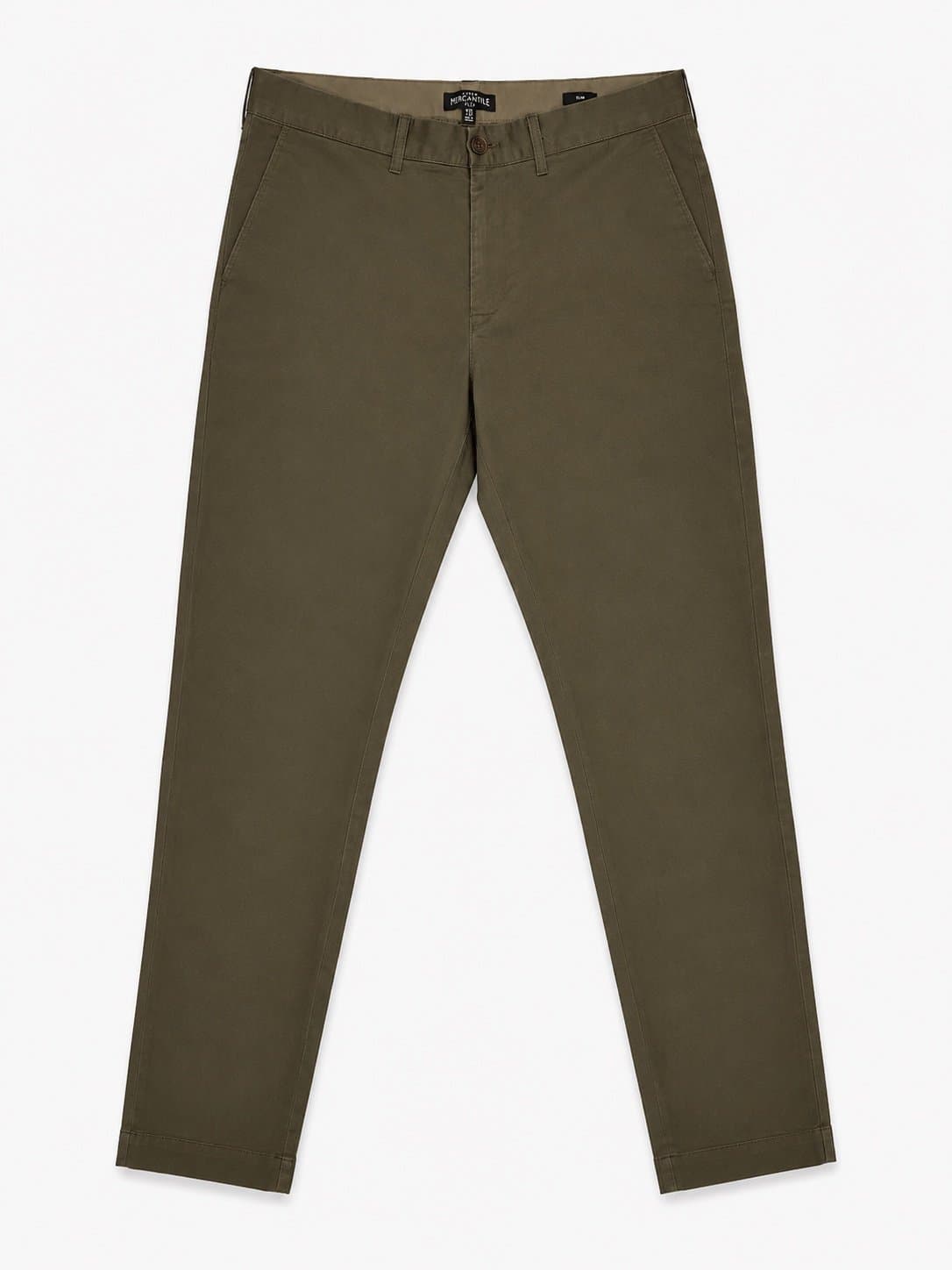 J.Crew Mercantile Flex Slim Chino Pants Men’s 34x32 Olive Green Stretch Flat