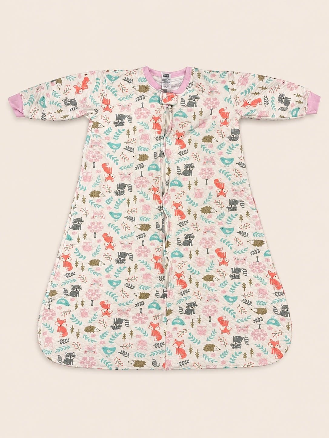 Halo B Quilted Long Sleeve Wearable Sleep Sack Woodland Fox Raccoon XL 18-24 M