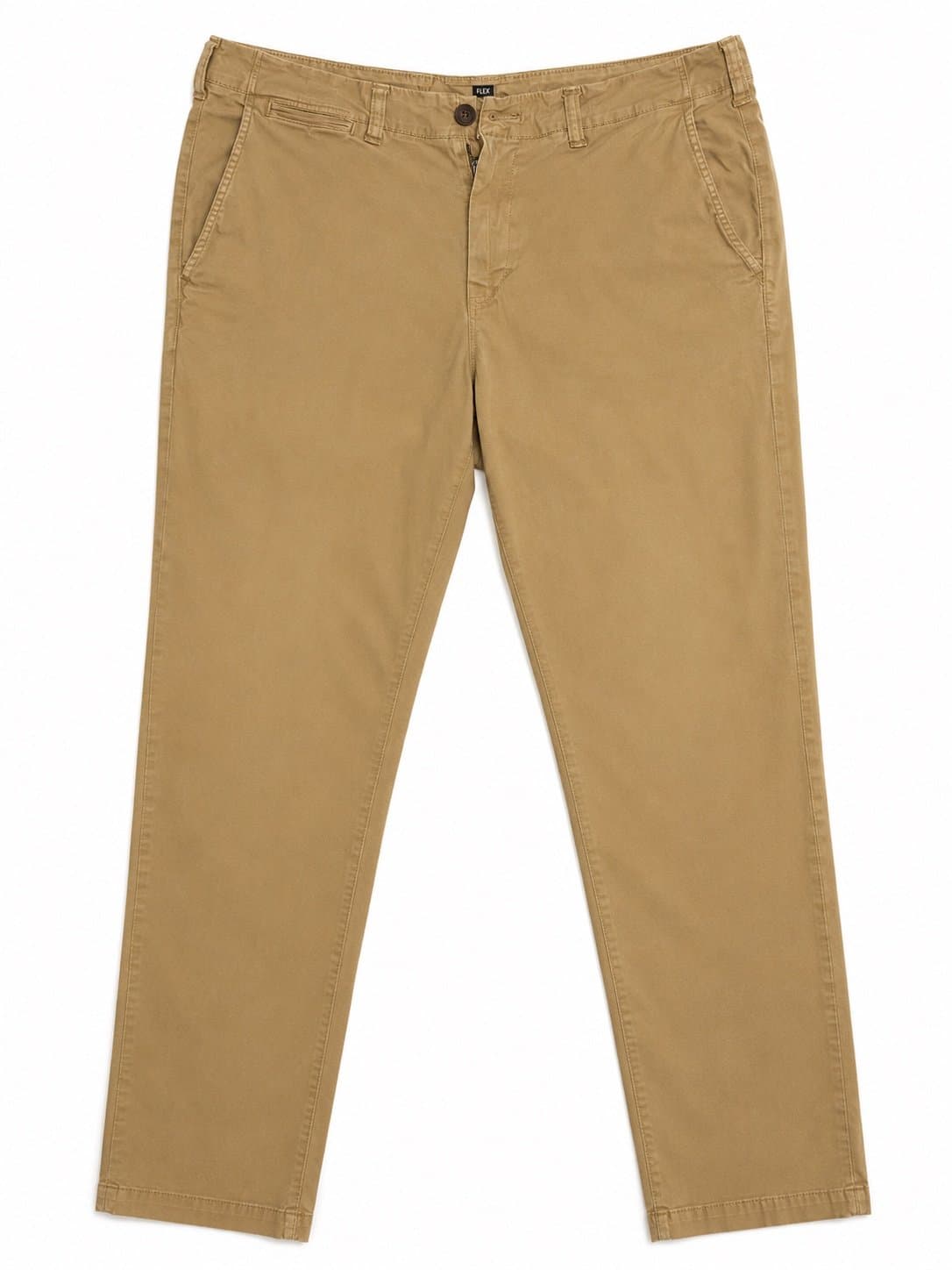 American Eagle Flex Khaki Chino Pants Men’s 34x32 Tan Stretch Casual Flat Front