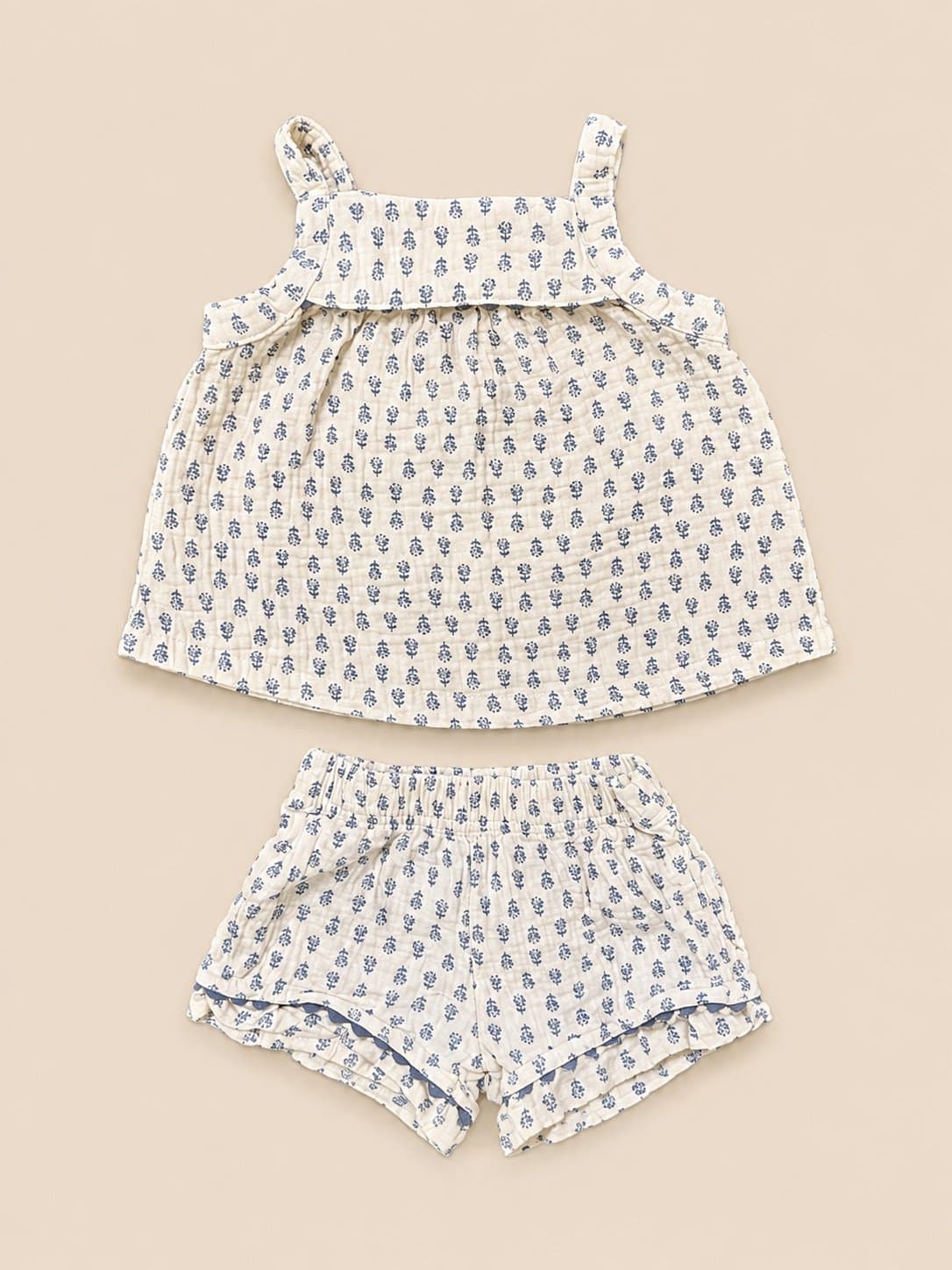 Carter’s Child of Mine Toddler Girls 2T Muslin Floral Tank Top & Bloomers Shorts