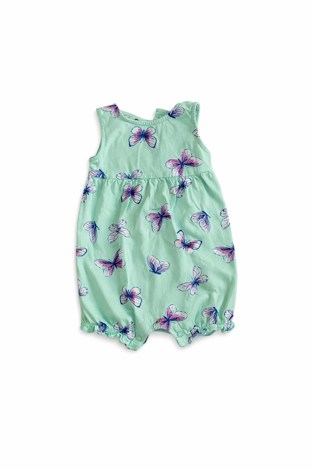 Carter’s 12M Baby Girl Butterfly Romper Mint Green Spring Summer Outfit