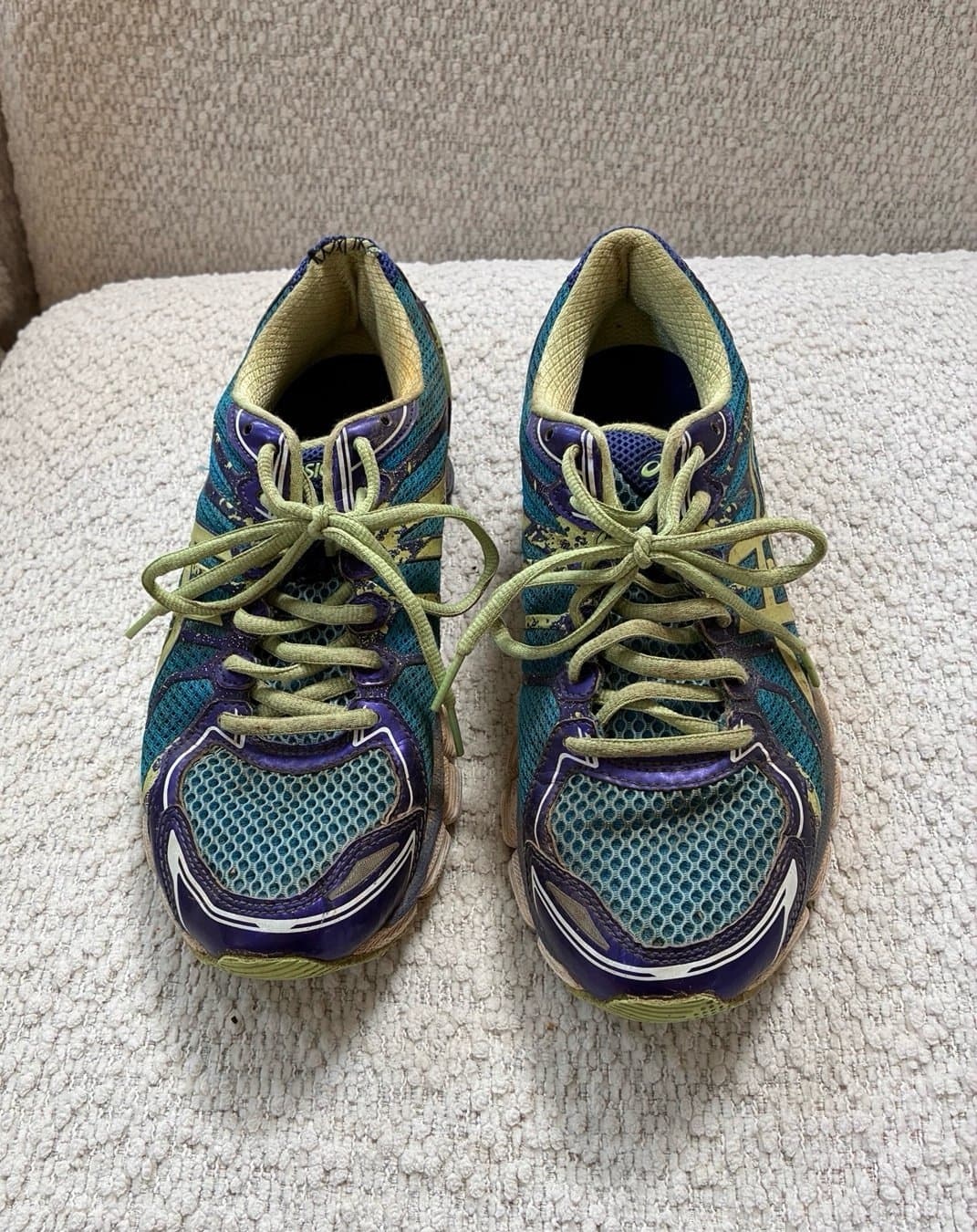ASICS Gel-Sendai 2 Women’s Running Shoes Size 9 Blue Purple Green T4A6N Y2K