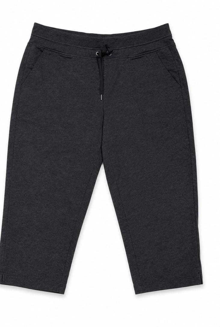 Eddie Bauer Women’s Black Drawstring Capri Pants – Size XL Comfortable