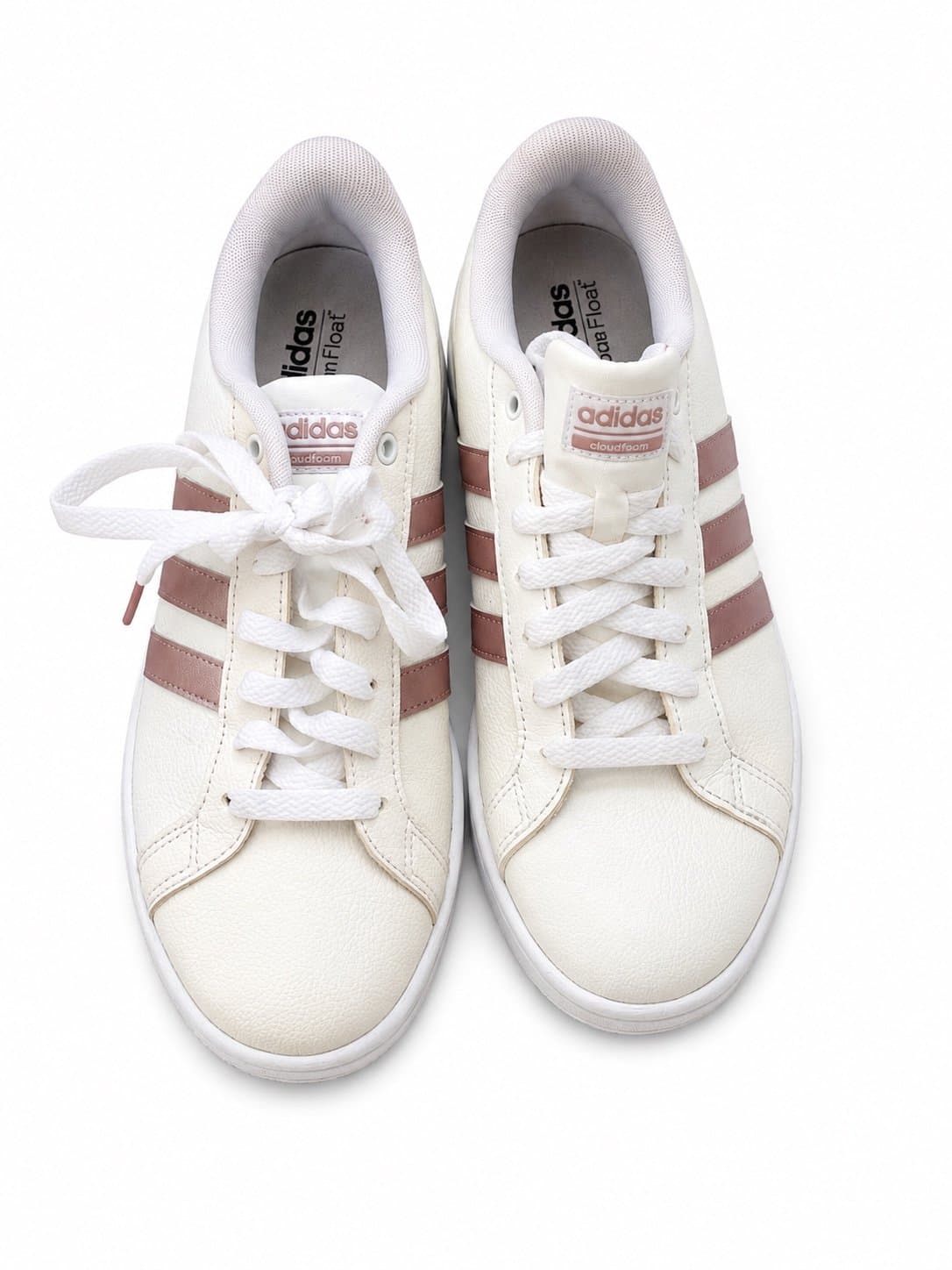 adidas Cloudfoam Advantage Sneakers Women’s Size 9 White Pink DA9524 Casual Walk