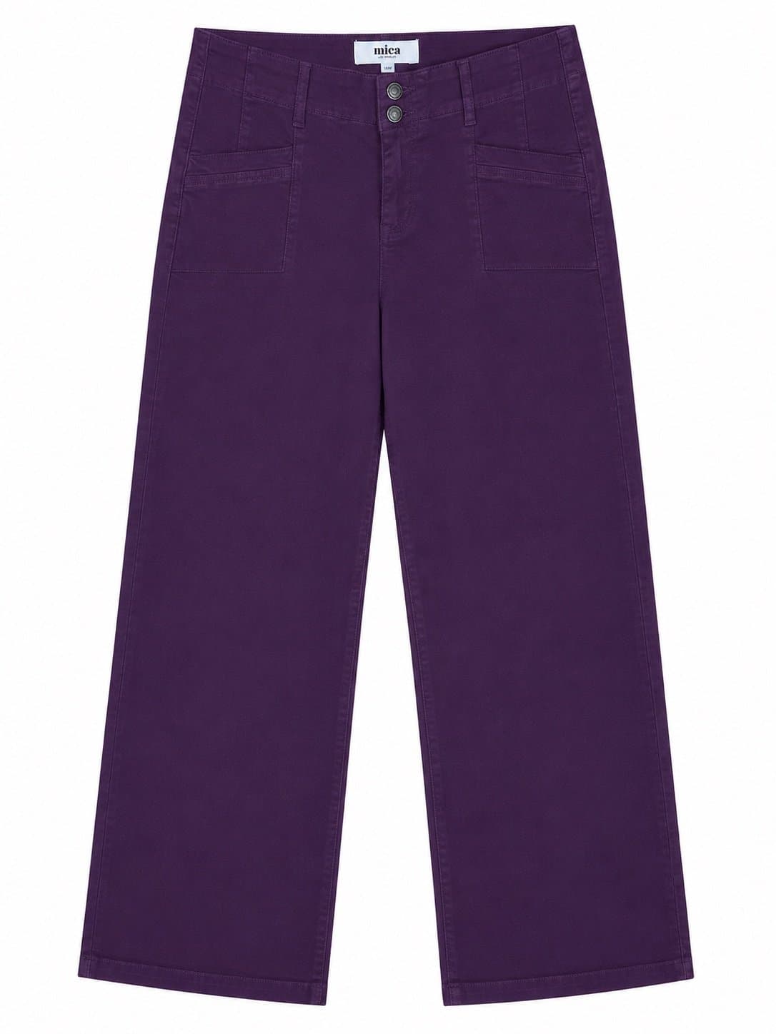 Mica Los Angeles Women’s Plum Purple High Rise Wide Leg Pants Size 16W