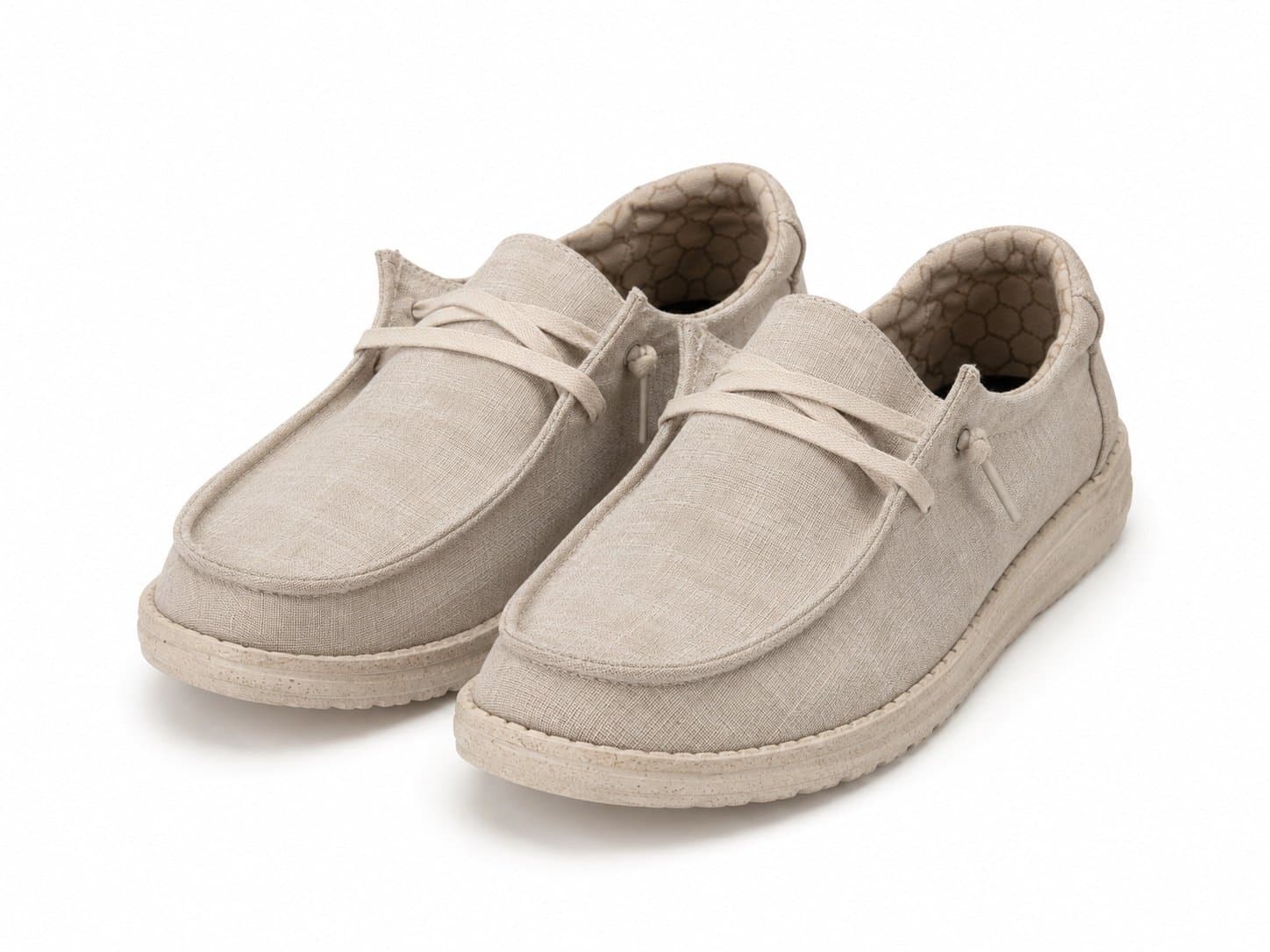 Hey Dude Wendy Linen Slip On Shoes Women’s Size 9 EU 40 Beige Comfort Casual