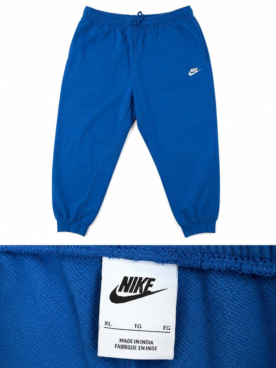 Nike Men’s Club Fleece Jogger Sweatpants Blue XL Athletic Lounge Pants