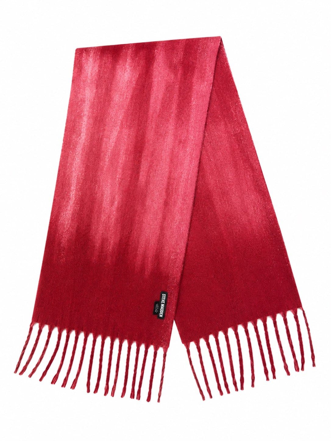 Steve Madden Oversized Burgundy Fringe Scarf / Wrap