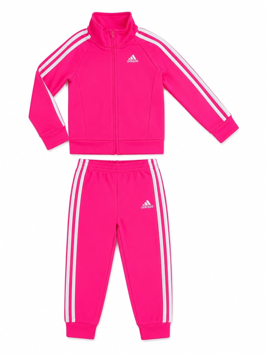 Adidas Toddler Girls 2-Piece Tracksuit Set – Size 2T Hot Pink
