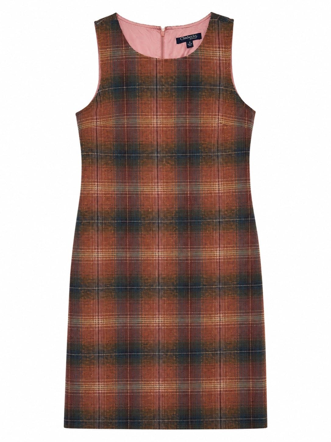 Chadwicks of Boston Plaid Sheath Dress | Women’s Size 8 | Sleeveless Fall Career