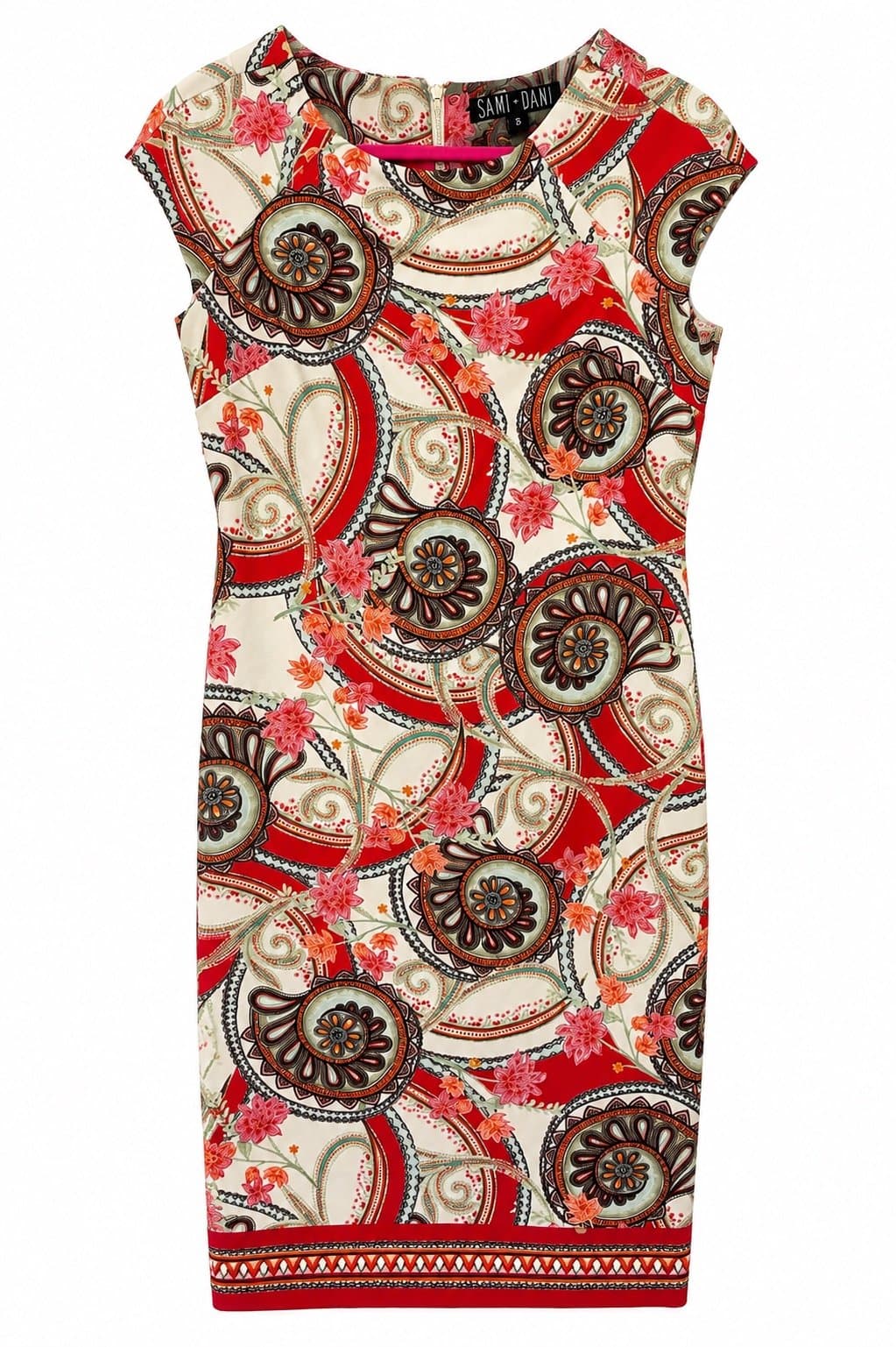 Sami + Dani Women’s Paisley Floral Sheath Dress – Size 2