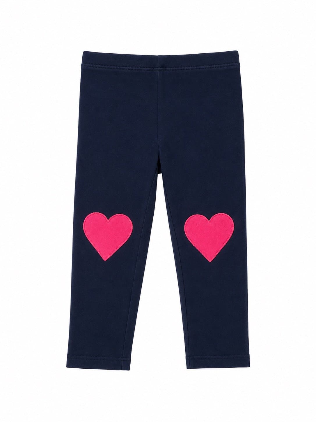 Baby Gap Playtime Favorites Heart Knee Leggings | Navy Pink | Toddler Girls 2T