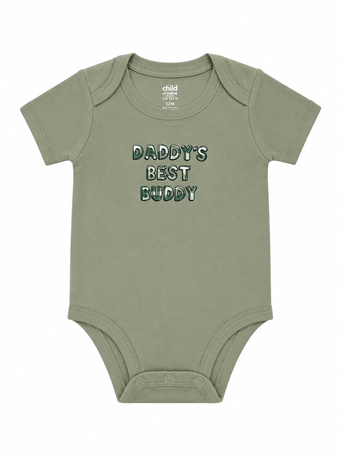 Carter’s Child of Mine “Daddy’s Best Buddy” Bodysuit – Size 12 Months